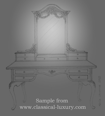 Neoclassical Morning Table by Akvile Lawrence